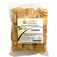 Lázaro Regañas Artesanas 200G- Picos de Pan Artesanos Elaborados con Aceite de Oliva Virgen Extra 200 ml